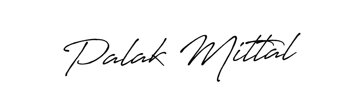 How to make Palak Mittal name signature. Use Antro_Vectra_Bolder style for creating short signs online. This is the latest handwritten sign. Palak Mittal signature style 7 images and pictures png