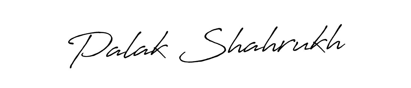 How to make Palak Shahrukh name signature. Use Antro_Vectra_Bolder style for creating short signs online. This is the latest handwritten sign. Palak Shahrukh signature style 7 images and pictures png