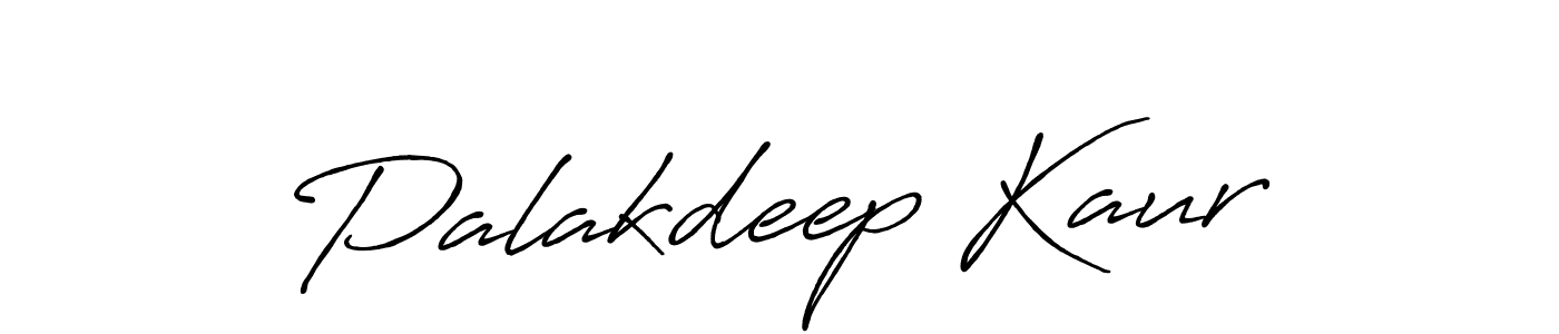 Create a beautiful signature design for name Palakdeep Kaur. With this signature (Antro_Vectra_Bolder) fonts, you can make a handwritten signature for free. Palakdeep Kaur signature style 7 images and pictures png