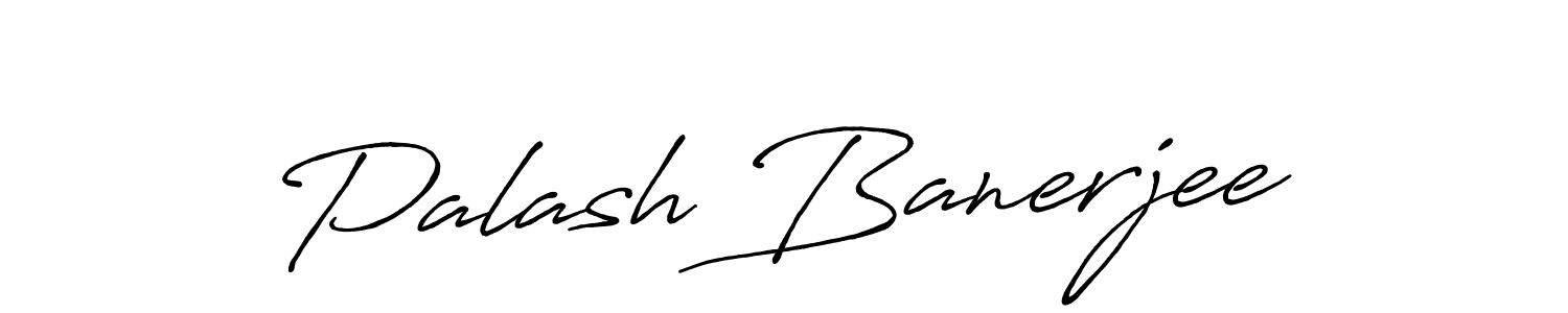 Create a beautiful signature design for name Palash Banerjee. With this signature (Antro_Vectra_Bolder) fonts, you can make a handwritten signature for free. Palash Banerjee signature style 7 images and pictures png