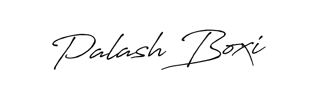 Palash Boxi stylish signature style. Best Handwritten Sign (Antro_Vectra_Bolder) for my name. Handwritten Signature Collection Ideas for my name Palash Boxi. Palash Boxi signature style 7 images and pictures png