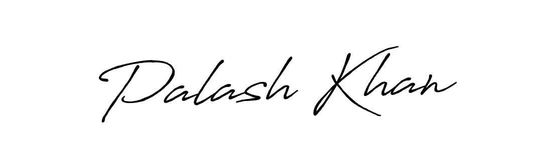 How to make Palash Khan name signature. Use Antro_Vectra_Bolder style for creating short signs online. This is the latest handwritten sign. Palash Khan signature style 7 images and pictures png