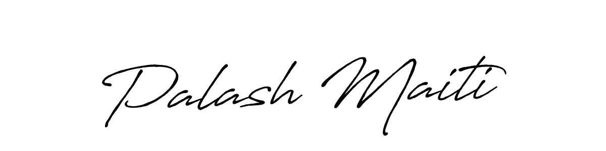 Make a beautiful signature design for name Palash Maiti. With this signature (Antro_Vectra_Bolder) style, you can create a handwritten signature for free. Palash Maiti signature style 7 images and pictures png