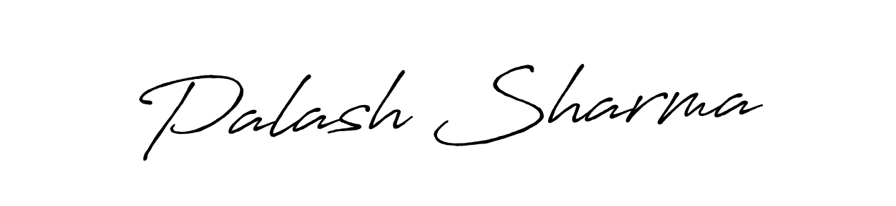 Use a signature maker to create a handwritten signature online. With this signature software, you can design (Antro_Vectra_Bolder) your own signature for name Palash Sharma. Palash Sharma signature style 7 images and pictures png