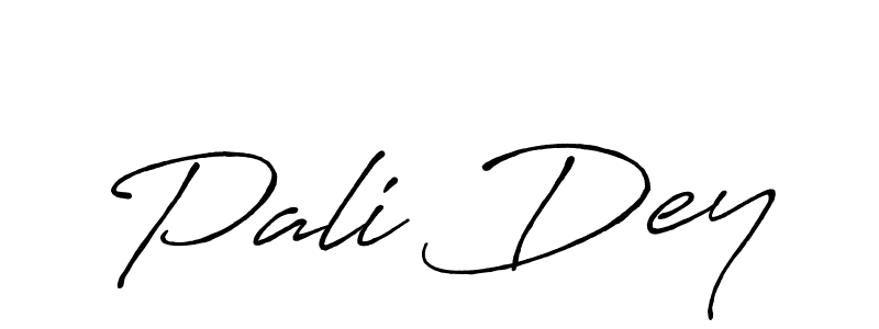 Use a signature maker to create a handwritten signature online. With this signature software, you can design (Antro_Vectra_Bolder) your own signature for name Pali Dey. Pali Dey signature style 7 images and pictures png