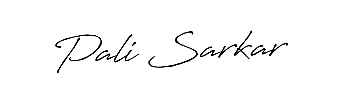 Pali Sarkar stylish signature style. Best Handwritten Sign (Antro_Vectra_Bolder) for my name. Handwritten Signature Collection Ideas for my name Pali Sarkar. Pali Sarkar signature style 7 images and pictures png