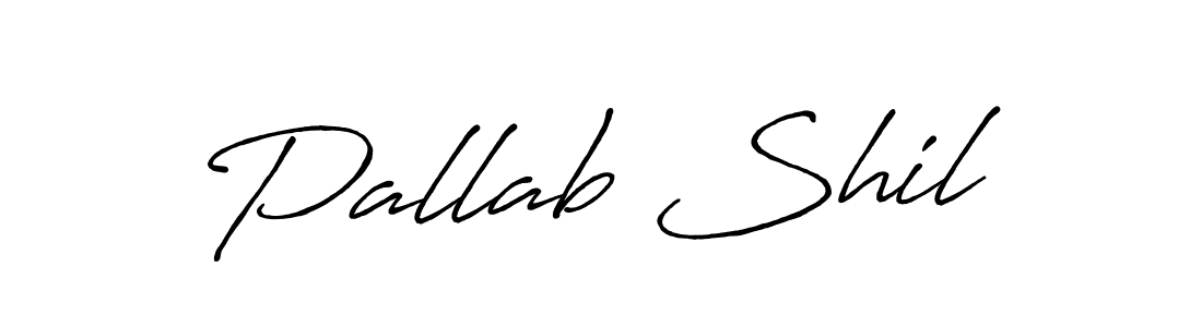 How to make Pallab Shil signature? Antro_Vectra_Bolder is a professional autograph style. Create handwritten signature for Pallab Shil name. Pallab Shil signature style 7 images and pictures png