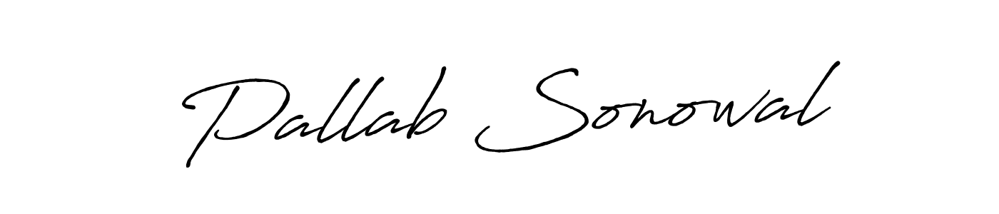 Make a beautiful signature design for name Pallab Sonowal. With this signature (Antro_Vectra_Bolder) style, you can create a handwritten signature for free. Pallab Sonowal signature style 7 images and pictures png