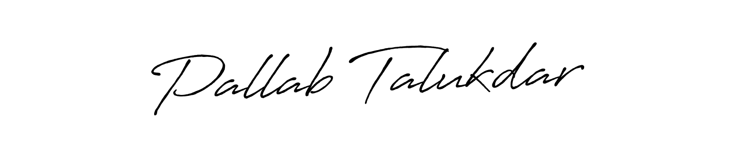 How to make Pallab Talukdar name signature. Use Antro_Vectra_Bolder style for creating short signs online. This is the latest handwritten sign. Pallab Talukdar signature style 7 images and pictures png