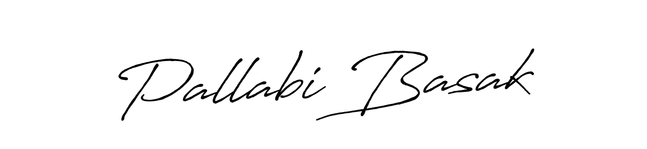 Antro_Vectra_Bolder is a professional signature style that is perfect for those who want to add a touch of class to their signature. It is also a great choice for those who want to make their signature more unique. Get Pallabi Basak name to fancy signature for free. Pallabi Basak signature style 7 images and pictures png