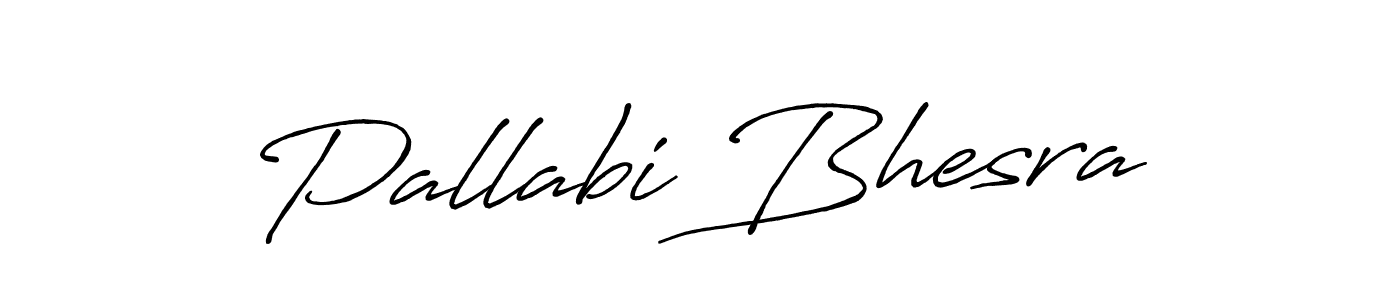 Pallabi Bhesra stylish signature style. Best Handwritten Sign (Antro_Vectra_Bolder) for my name. Handwritten Signature Collection Ideas for my name Pallabi Bhesra. Pallabi Bhesra signature style 7 images and pictures png