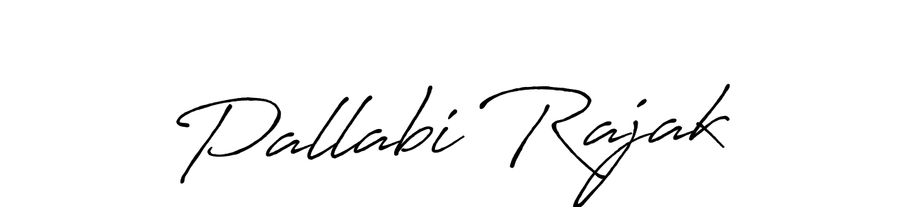 Create a beautiful signature design for name Pallabi Rajak. With this signature (Antro_Vectra_Bolder) fonts, you can make a handwritten signature for free. Pallabi Rajak signature style 7 images and pictures png