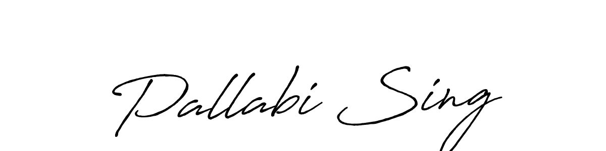 if you are searching for the best signature style for your name Pallabi Sing. so please give up your signature search. here we have designed multiple signature styles  using Antro_Vectra_Bolder. Pallabi Sing signature style 7 images and pictures png