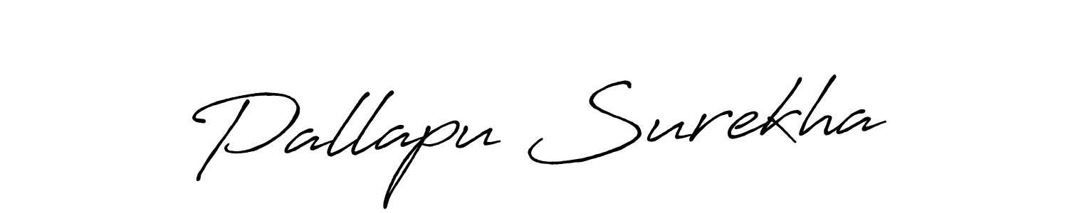 Design your own signature with our free online signature maker. With this signature software, you can create a handwritten (Antro_Vectra_Bolder) signature for name Pallapu Surekha. Pallapu Surekha signature style 7 images and pictures png