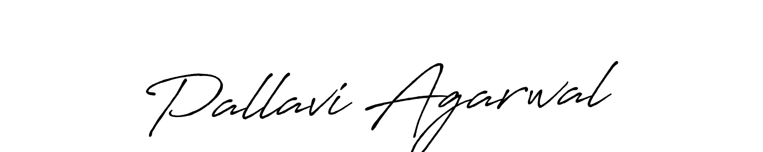 Create a beautiful signature design for name Pallavi Agarwal. With this signature (Antro_Vectra_Bolder) fonts, you can make a handwritten signature for free. Pallavi Agarwal signature style 7 images and pictures png