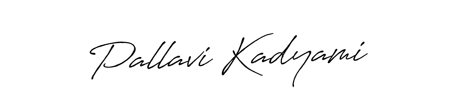 Antro_Vectra_Bolder is a professional signature style that is perfect for those who want to add a touch of class to their signature. It is also a great choice for those who want to make their signature more unique. Get Pallavi Kadyami name to fancy signature for free. Pallavi Kadyami signature style 7 images and pictures png