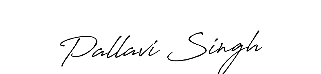 How to make Pallavi Singh name signature. Use Antro_Vectra_Bolder style for creating short signs online. This is the latest handwritten sign. Pallavi Singh signature style 7 images and pictures png