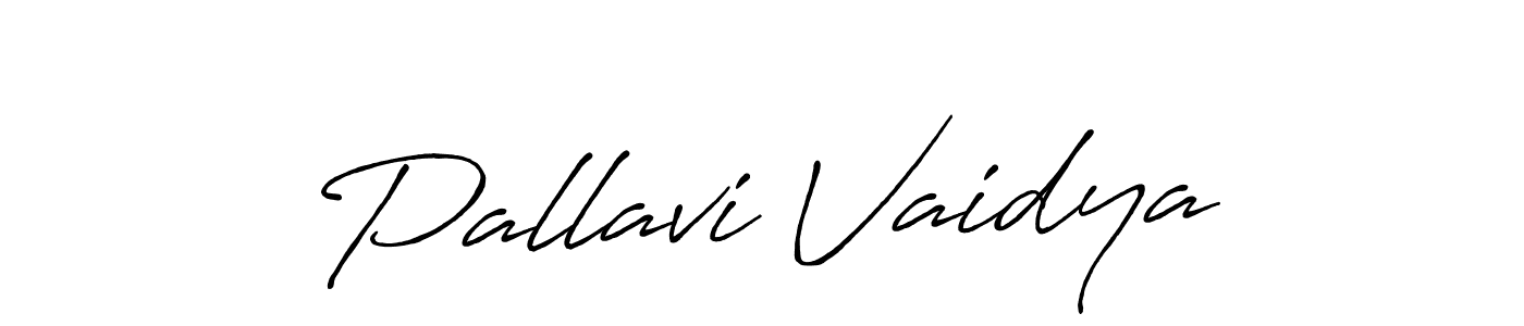 How to make Pallavi Vaidya signature? Antro_Vectra_Bolder is a professional autograph style. Create handwritten signature for Pallavi Vaidya name. Pallavi Vaidya signature style 7 images and pictures png
