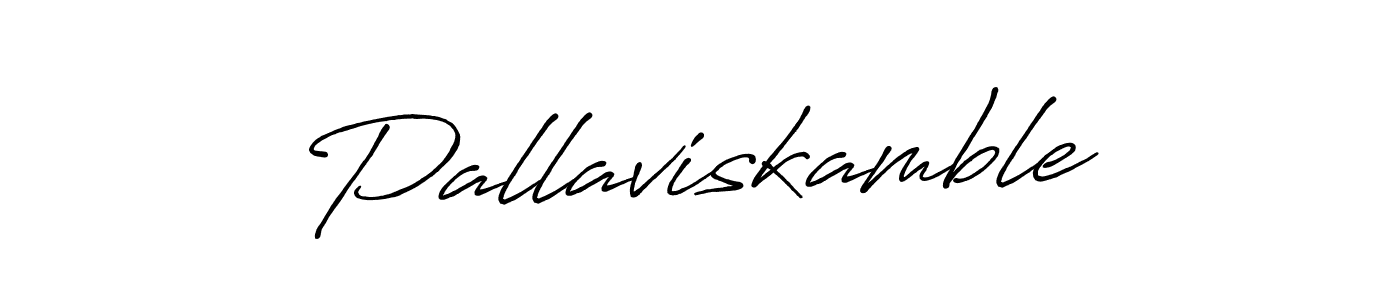 Design your own signature with our free online signature maker. With this signature software, you can create a handwritten (Antro_Vectra_Bolder) signature for name Pallaviskamble. Pallaviskamble signature style 7 images and pictures png