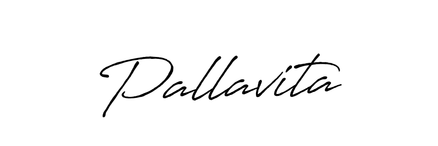 Make a beautiful signature design for name Pallavita. With this signature (Antro_Vectra_Bolder) style, you can create a handwritten signature for free. Pallavita signature style 7 images and pictures png