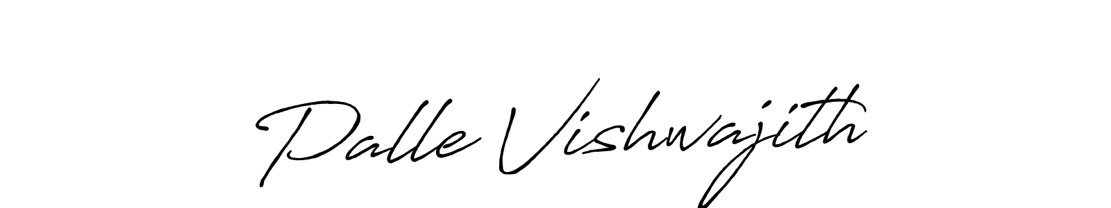 Design your own signature with our free online signature maker. With this signature software, you can create a handwritten (Antro_Vectra_Bolder) signature for name Palle Vishwajith. Palle Vishwajith signature style 7 images and pictures png