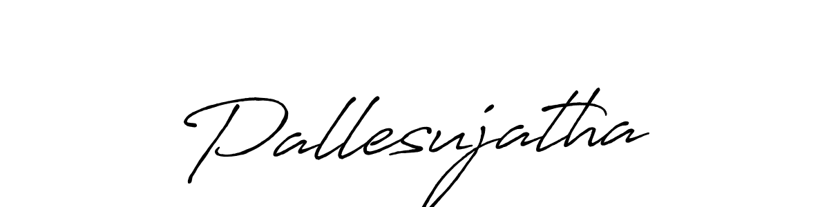 Use a signature maker to create a handwritten signature online. With this signature software, you can design (Antro_Vectra_Bolder) your own signature for name Pallesujatha. Pallesujatha signature style 7 images and pictures png