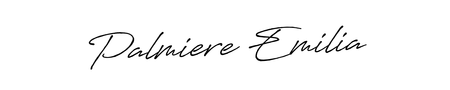 Use a signature maker to create a handwritten signature online. With this signature software, you can design (Antro_Vectra_Bolder) your own signature for name Palmiere Emilia. Palmiere Emilia signature style 7 images and pictures png