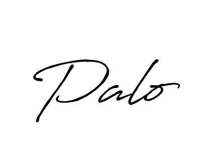 How to make Palo signature? Antro_Vectra_Bolder is a professional autograph style. Create handwritten signature for Palo name. Palo signature style 7 images and pictures png