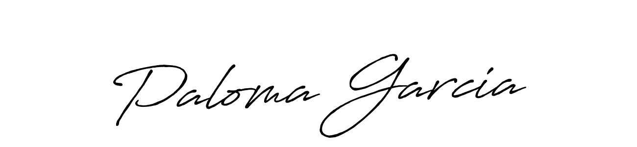 Make a beautiful signature design for name Paloma Garcia. With this signature (Antro_Vectra_Bolder) style, you can create a handwritten signature for free. Paloma Garcia signature style 7 images and pictures png