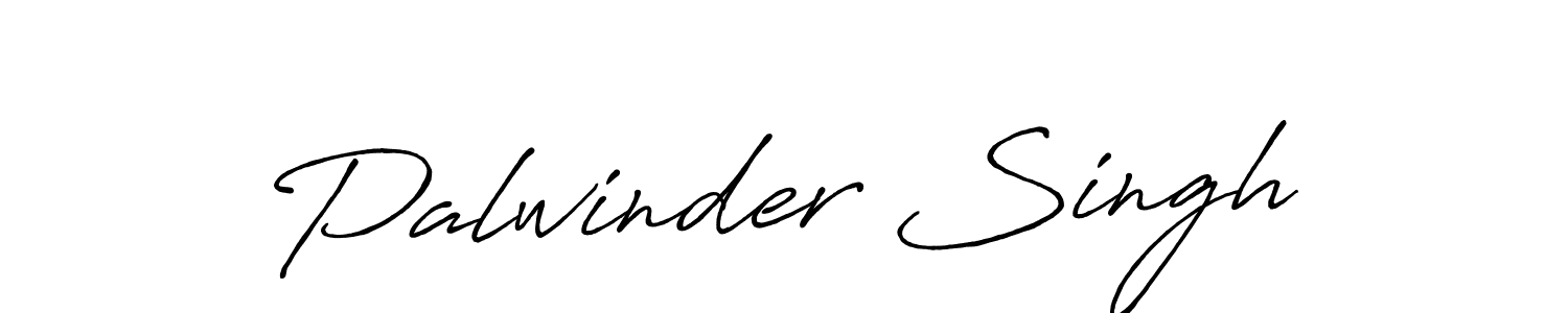 Design your own signature with our free online signature maker. With this signature software, you can create a handwritten (Antro_Vectra_Bolder) signature for name Palwinder Singh. Palwinder Singh signature style 7 images and pictures png