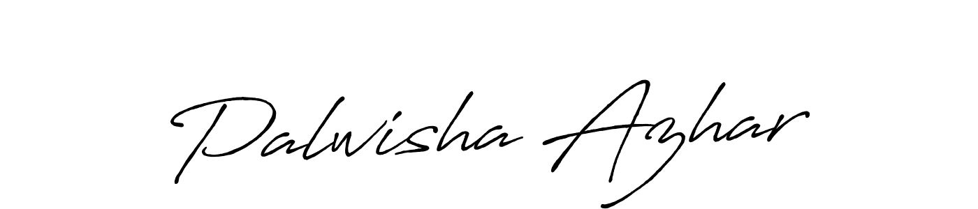 How to make Palwisha Azhar name signature. Use Antro_Vectra_Bolder style for creating short signs online. This is the latest handwritten sign. Palwisha Azhar signature style 7 images and pictures png