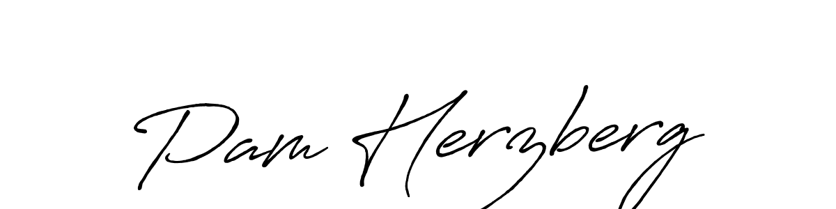 Similarly Antro_Vectra_Bolder is the best handwritten signature design. Signature creator online .You can use it as an online autograph creator for name Pam Herzberg. Pam Herzberg signature style 7 images and pictures png