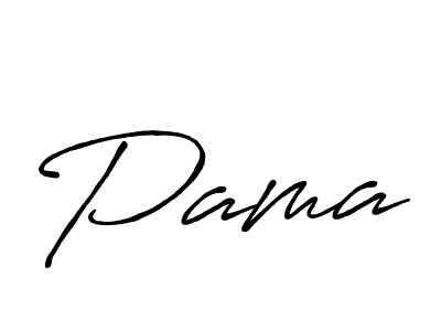 Create a beautiful signature design for name Pama. With this signature (Antro_Vectra_Bolder) fonts, you can make a handwritten signature for free. Pama signature style 7 images and pictures png