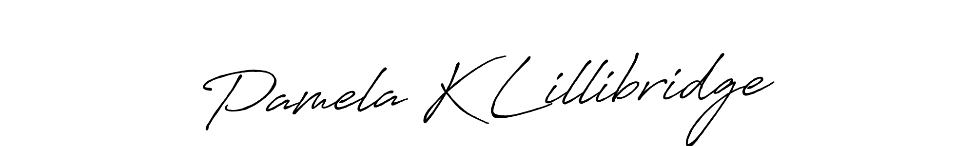 It looks lik you need a new signature style for name Pamela K Lillibridge. Design unique handwritten (Antro_Vectra_Bolder) signature with our free signature maker in just a few clicks. Pamela K Lillibridge signature style 7 images and pictures png