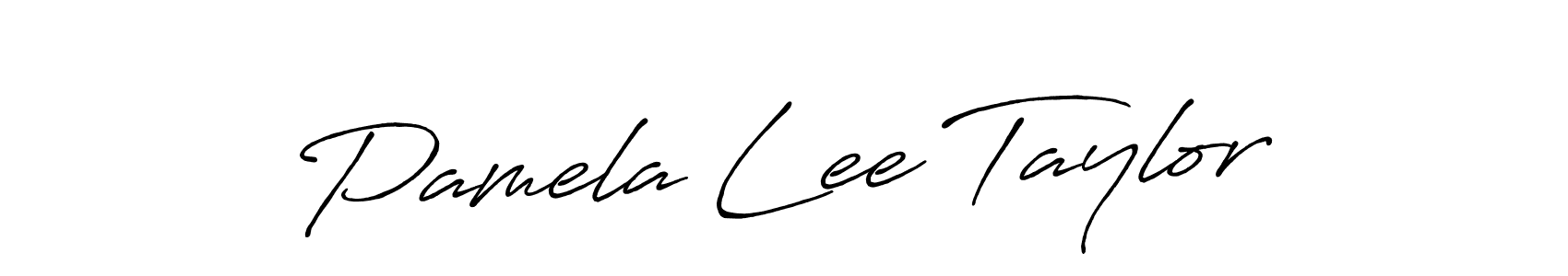 Design your own signature with our free online signature maker. With this signature software, you can create a handwritten (Antro_Vectra_Bolder) signature for name Pamela Lee Taylor. Pamela Lee Taylor signature style 7 images and pictures png