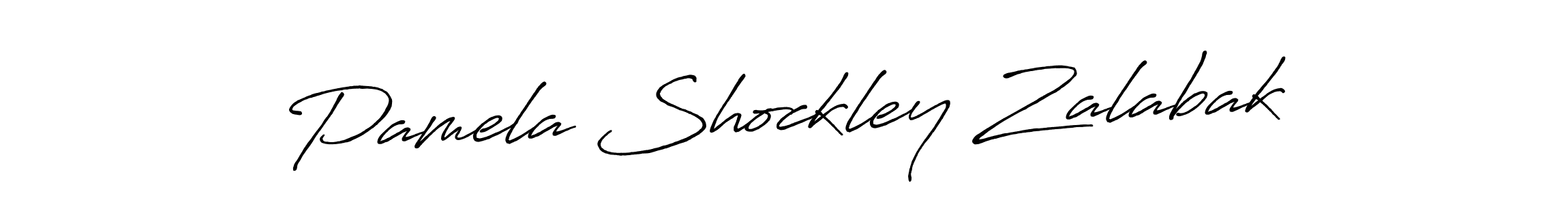 Design your own signature with our free online signature maker. With this signature software, you can create a handwritten (Antro_Vectra_Bolder) signature for name Pamela Shockley Zalabak. Pamela Shockley Zalabak signature style 7 images and pictures png