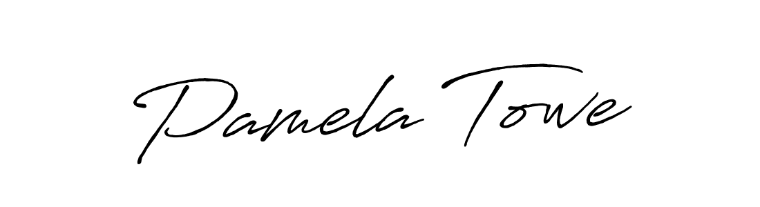 It looks lik you need a new signature style for name Pamela Towe. Design unique handwritten (Antro_Vectra_Bolder) signature with our free signature maker in just a few clicks. Pamela Towe signature style 7 images and pictures png