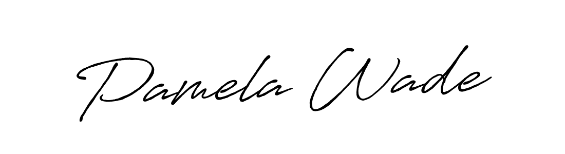 Also we have Pamela Wade name is the best signature style. Create professional handwritten signature collection using Antro_Vectra_Bolder autograph style. Pamela Wade signature style 7 images and pictures png