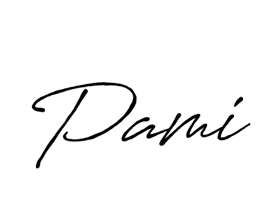 You should practise on your own different ways (Antro_Vectra_Bolder) to write your name (Pami) in signature. don't let someone else do it for you. Pami signature style 7 images and pictures png