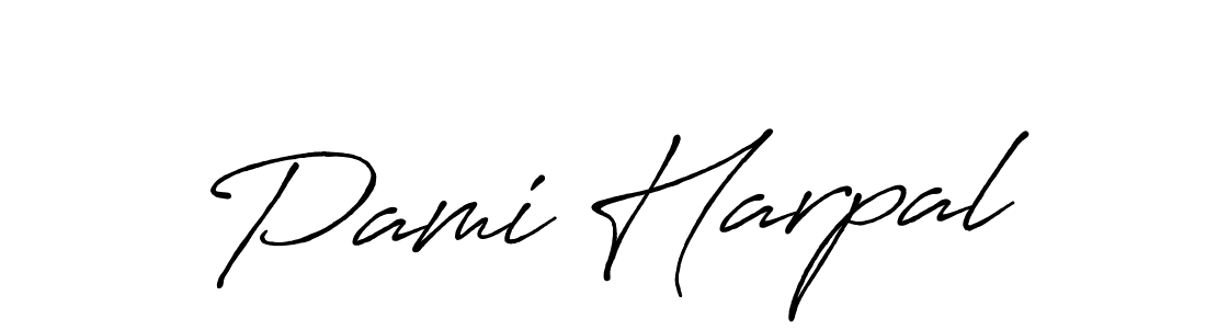 It looks lik you need a new signature style for name Pami Harpal. Design unique handwritten (Antro_Vectra_Bolder) signature with our free signature maker in just a few clicks. Pami Harpal signature style 7 images and pictures png