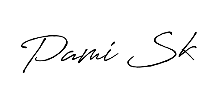 The best way (Antro_Vectra_Bolder) to make a short signature is to pick only two or three words in your name. The name Pami Sk include a total of six letters. For converting this name. Pami Sk signature style 7 images and pictures png
