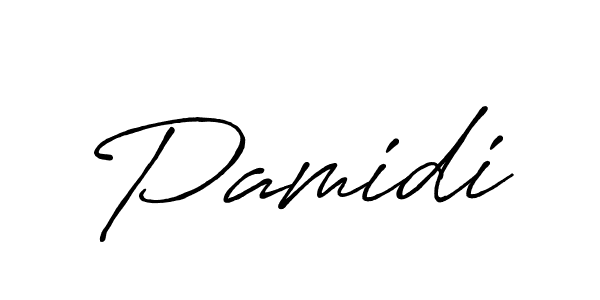 How to make Pamidi name signature. Use Antro_Vectra_Bolder style for creating short signs online. This is the latest handwritten sign. Pamidi signature style 7 images and pictures png