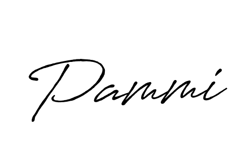 How to make Pammi name signature. Use Antro_Vectra_Bolder style for creating short signs online. This is the latest handwritten sign. Pammi signature style 7 images and pictures png