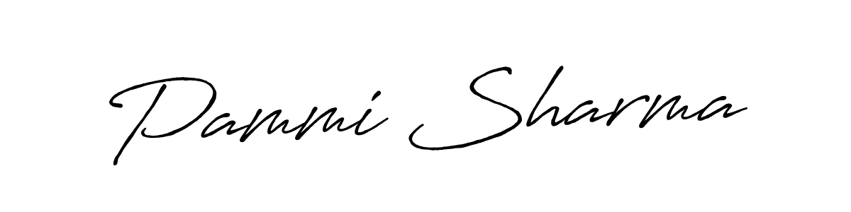 Use a signature maker to create a handwritten signature online. With this signature software, you can design (Antro_Vectra_Bolder) your own signature for name Pammi Sharma. Pammi Sharma signature style 7 images and pictures png