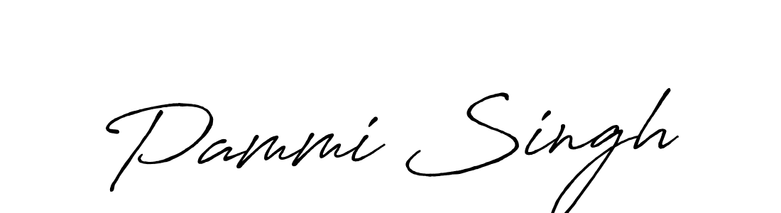 How to make Pammi Singh signature? Antro_Vectra_Bolder is a professional autograph style. Create handwritten signature for Pammi Singh name. Pammi Singh signature style 7 images and pictures png