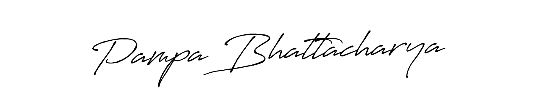 The best way (Antro_Vectra_Bolder) to make a short signature is to pick only two or three words in your name. The name Pampa Bhattacharya include a total of six letters. For converting this name. Pampa Bhattacharya signature style 7 images and pictures png