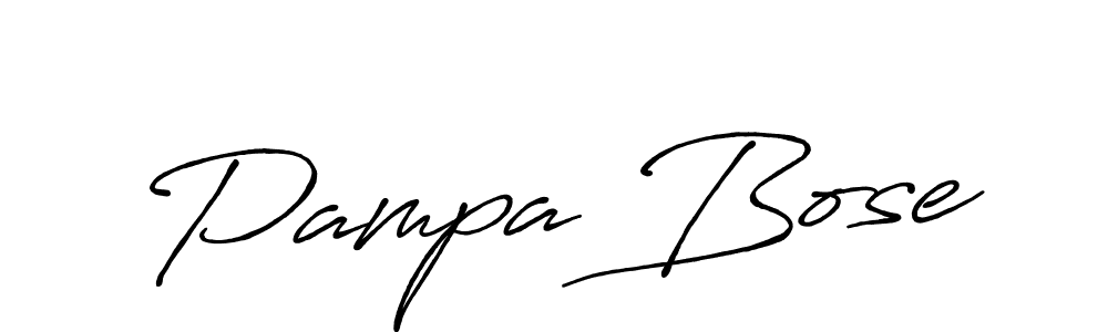 Antro_Vectra_Bolder is a professional signature style that is perfect for those who want to add a touch of class to their signature. It is also a great choice for those who want to make their signature more unique. Get Pampa Bose name to fancy signature for free. Pampa Bose signature style 7 images and pictures png