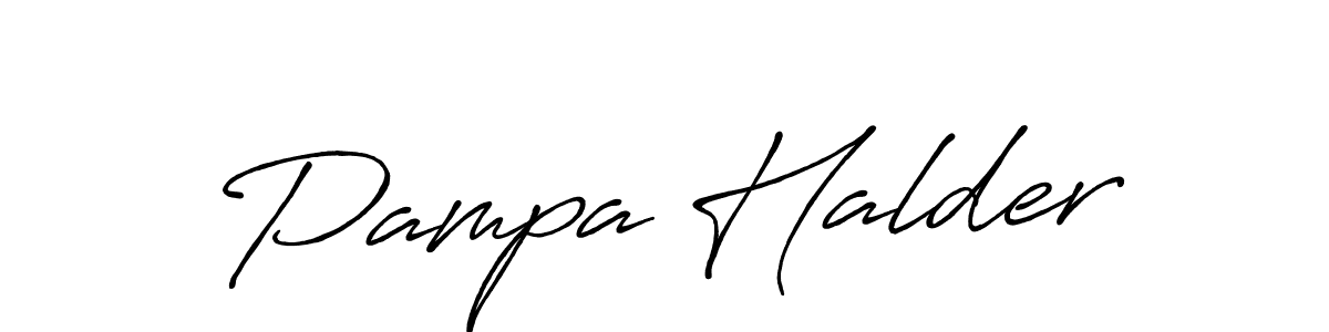 See photos of Pampa Halder official signature by Spectra . Check more albums & portfolios. Read reviews & check more about Antro_Vectra_Bolder font. Pampa Halder signature style 7 images and pictures png