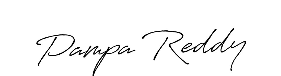 Antro_Vectra_Bolder is a professional signature style that is perfect for those who want to add a touch of class to their signature. It is also a great choice for those who want to make their signature more unique. Get Pampa Reddy name to fancy signature for free. Pampa Reddy signature style 7 images and pictures png