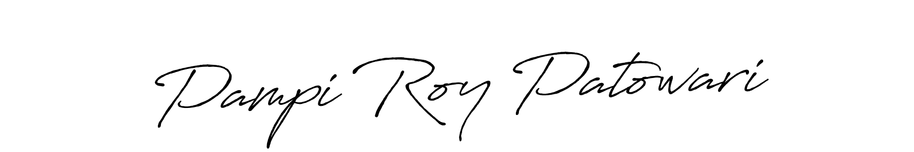 Design your own signature with our free online signature maker. With this signature software, you can create a handwritten (Antro_Vectra_Bolder) signature for name Pampi Roy Patowari. Pampi Roy Patowari signature style 7 images and pictures png